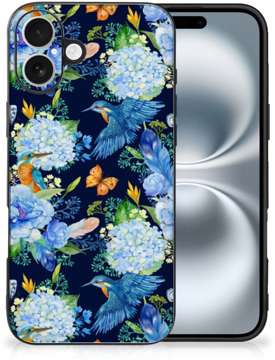 Dierenprint Telefoonhoesje voor iPhone 16 IJsvogel