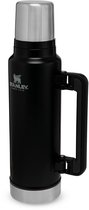 Stanley Classic Legendary Thermosfles 1.4L Houdt 40 Uur Warm, 35 Uur Koud - Lekvrij - Vaatwasserbestendig - BPA-Vrij - Voor Koffie, Thee en Meer - Roestvrijstalen Thermoskan - Matte Black