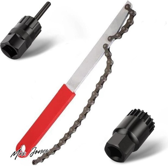 Fiets Cassette Removal Tool, 4 Stuks Fiets Reparatieset, Fiets Kettingzweep Tandwisser Cassette Lockring Tool Fietsgereedschap Schroefkrans Cassettes Rotor Blokkeerring Demontagegereedschapsset