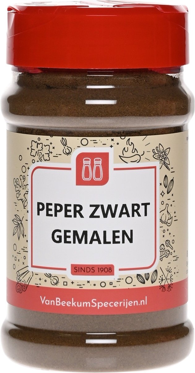 Goedkoopste Van Beekum Specerijen - Peper Zwart Gemalen - Strooibus 150 gram