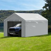 Tente - Auvent de remplacement - Tente pour Truck - Sans cadre - 10 x 20 pi - Tente de Garage - Bâche d'abri - Imperméable et protégée contre les UV - Abri d'auto extérieur de Jardin - Grijs