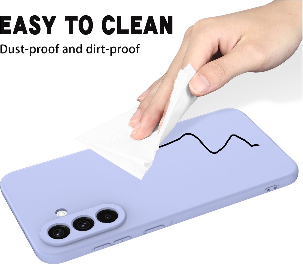 Mobigear Hoesje geschikt voor Samsung Galaxy A56 Siliconen Telefoonhoesje | Mobigear Rubber Touch Backcover | Galaxy A56 Case | Back Cover - Paars