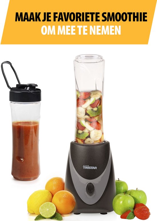 Tristar BL-4485 Smoothie Maker - 0,5L beker - blender to go van Tristar — afbeelding 5