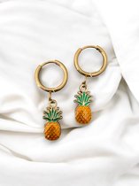 Hiden - Sieraad Oorbellen - Oorknopjes - Oorringen - Sieraden - Moederdag Cadeau - Oorbellen - Mode - Ananas