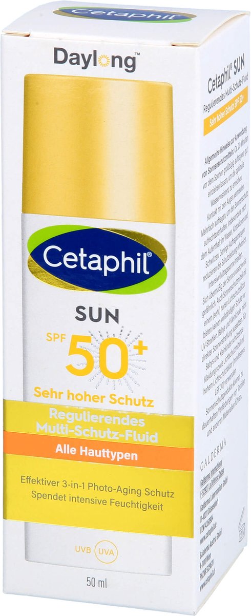 Cetaphil sun Daylong SPF 50+ Multi-Schutz-Fluid Gesicht, 50 ml Lotion