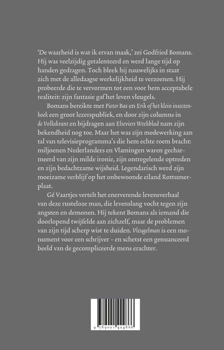 Vleugelman - back cover