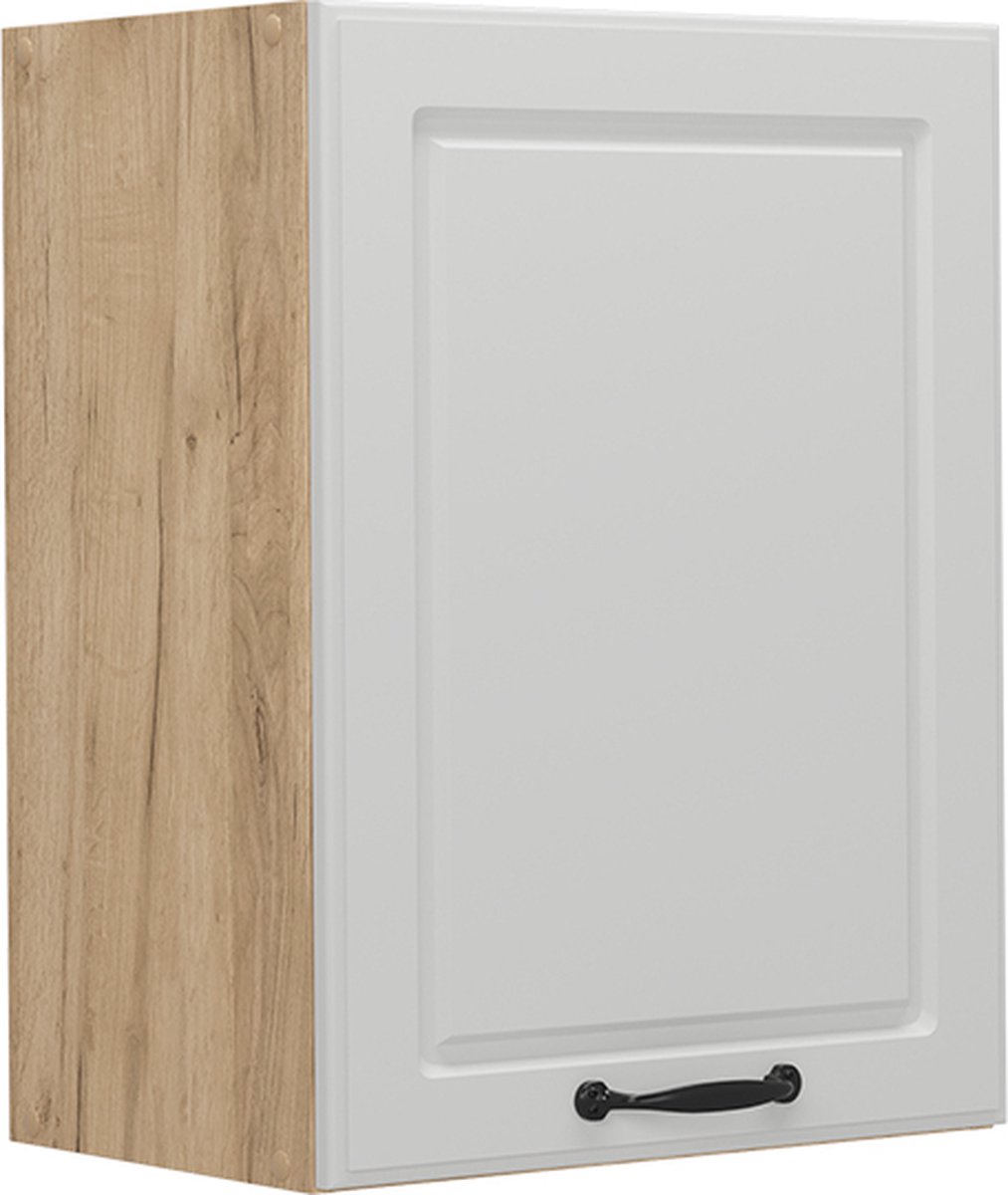 Vicco R-Line Hangkast – 45 cm Wit Landhuis Wit landelijk/Goudkleurig Eiken