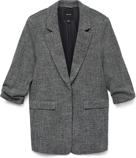 Vero Moda Blazer Vmfrida 3/4 Regular Blazer Noos 10306404 Black/salt And Pepper Dames Maat - W40