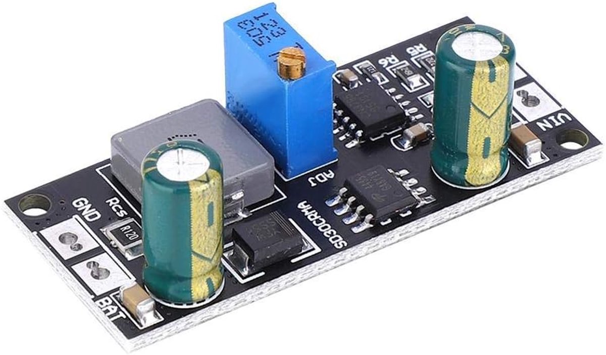 Zonnepaneel Laadregelaar met MPPT en Display - 12V-28V, 1A Ingang, DC 1,2-11V Uitgang voor Lithiumbatterijen
