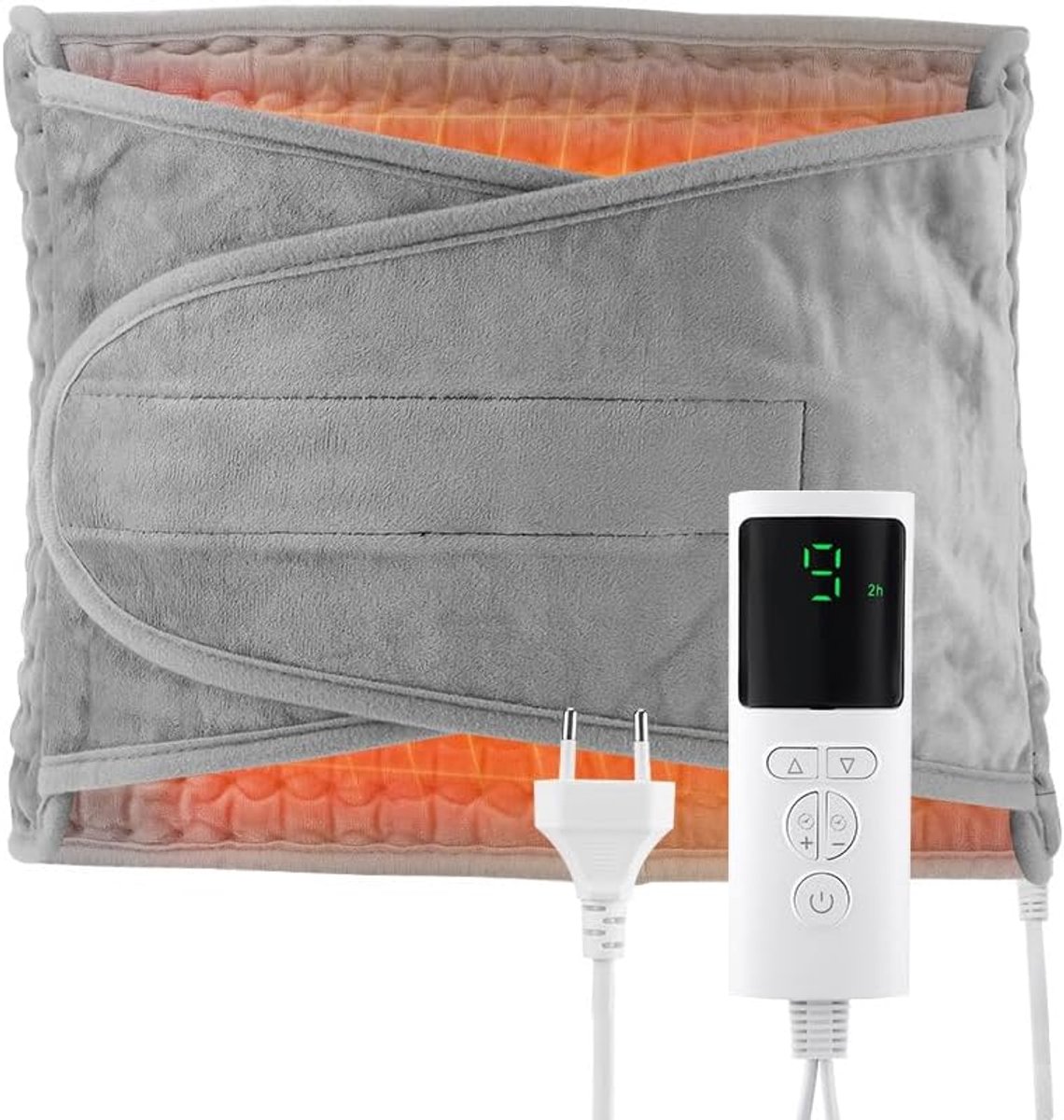 Verwarmingskussen voor rug en buik - 125 x 30 cm, 9 temperatuurniveaus, automatische uitschakeling