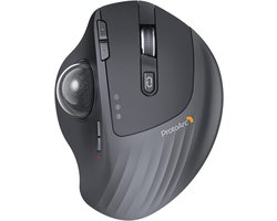 Verstelbare Hoek Draadloze Trackball Muis met Bluetooth en USB - Oplaadbare Rollerball Muis voor PC en Mac
