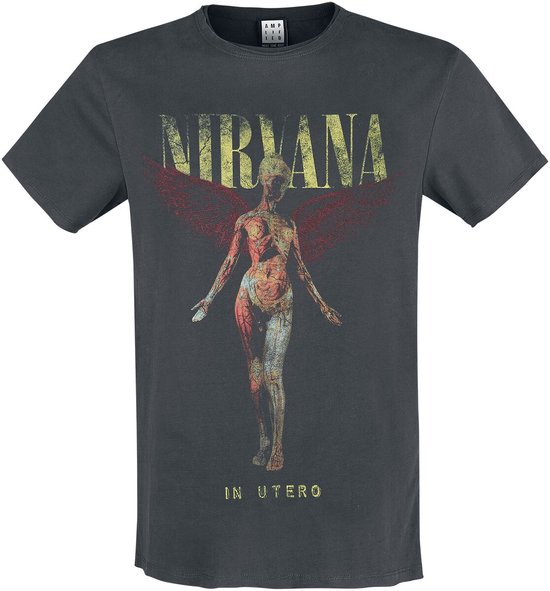 Nirvana Amplified Collection - In Utero Heren T-shirt - houtskool - 3XL