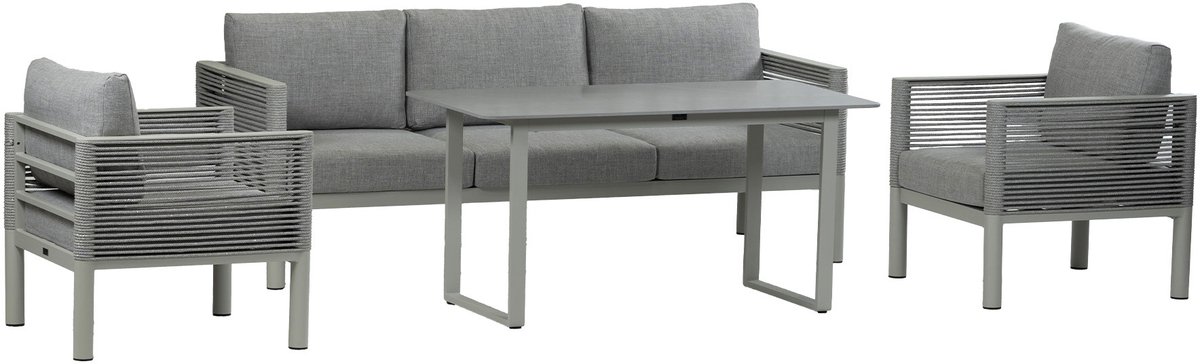 Stoel-Bank Lounge Dining Set Cuba | 3-zitsbank | Sand