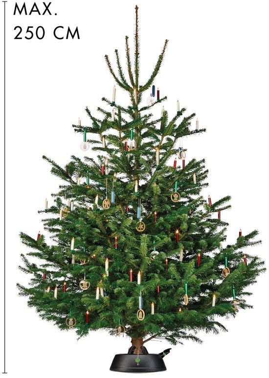 KRINNER Green LINE Comfort Grip+ S – Christbaumständer Aus Recyceltem Kunststoff, Mit 3L Wassertank & Sicherheitsgurt, Für Bäume Bis 2,3m