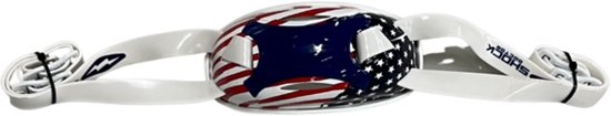 Shock Doctor Showtime Chin Strap LE Youth Flag American Football Chin Straps | Helmets Accessoire