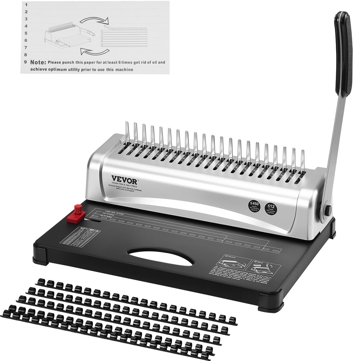 VEVOR 21-Gaats Bindmachine
