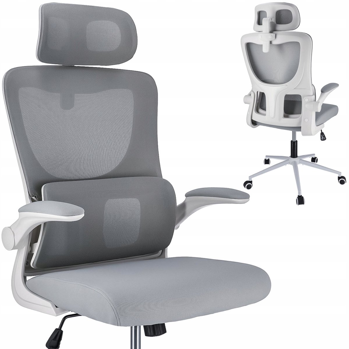 ZEO grijze fauteuil