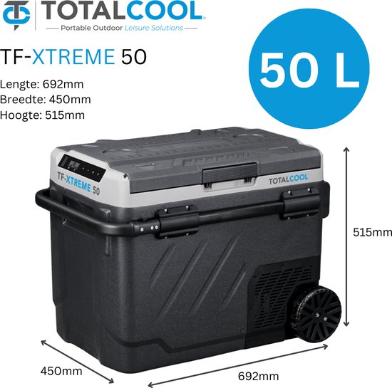 Totalcool TF- Extreme 50 - compressor koelbox - duo zone - Grey — afbeelding 2