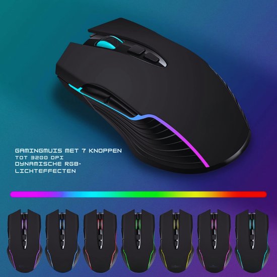 RedThunder K10 Draadloos gaming-toetsenbord en
