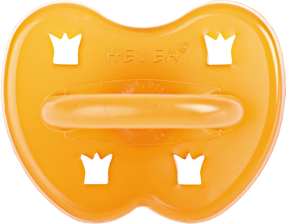 HEVEA fopspeen rond “Classic" - 3-36 maanden - 100% Natuurrubber - Kroon