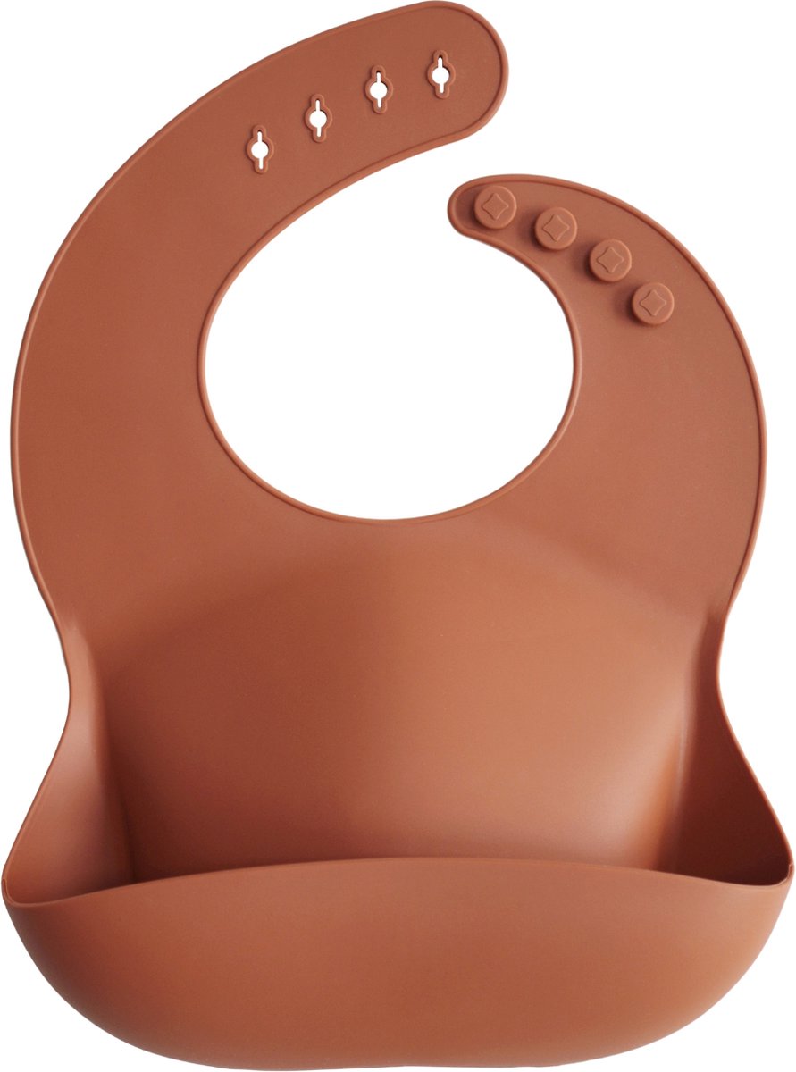 Goedkoopste Mushie Siliconen Slab | Clay | Met opvangbakje | BIBS | baby