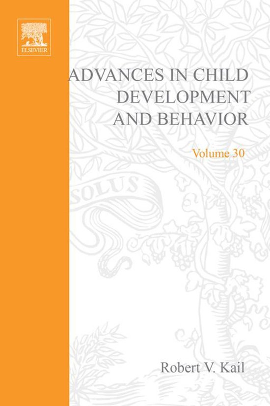 Advances in Child Development and Behavior - cover