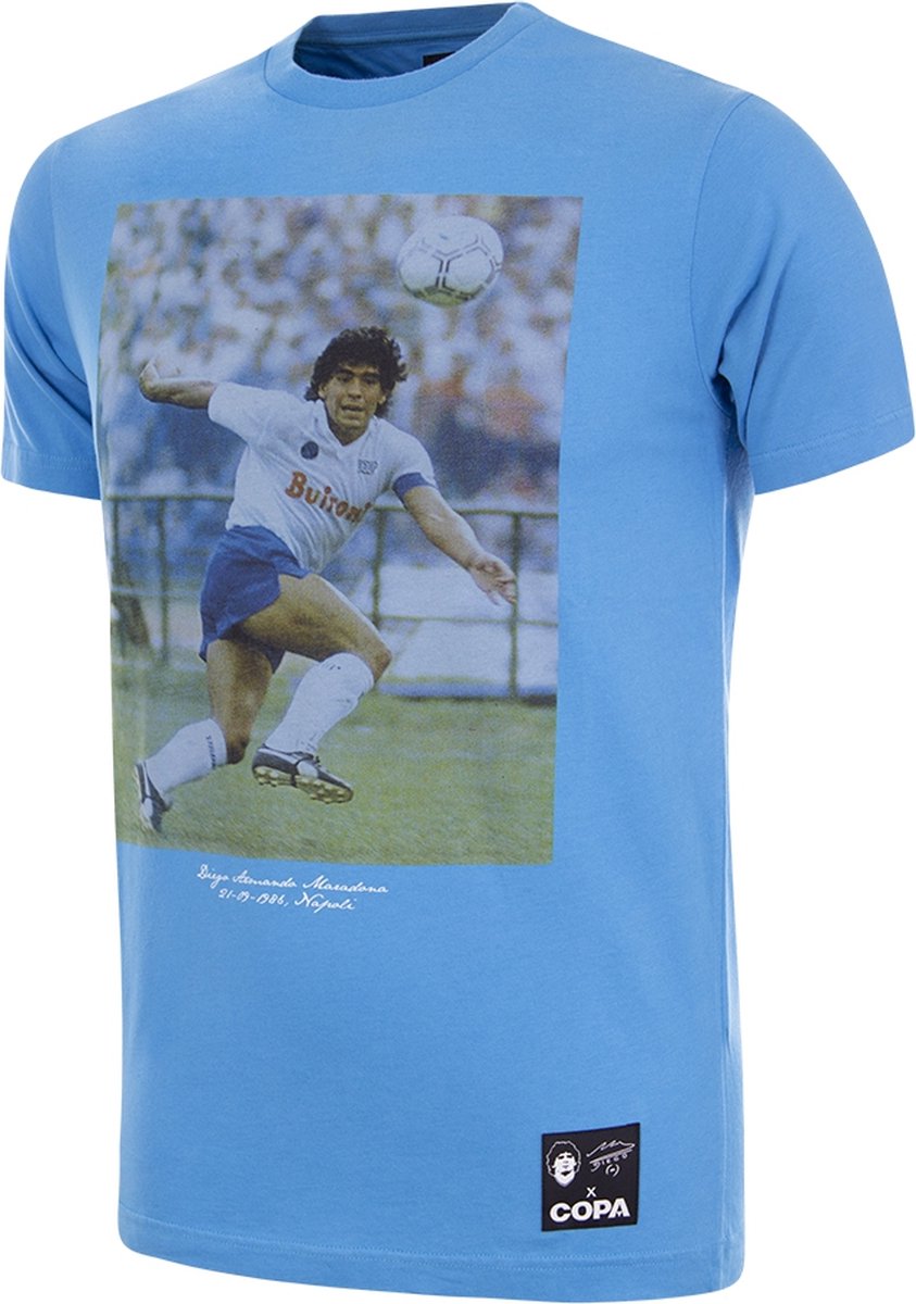 COPA - Maradona Napoli Away T-Shirt - Heren - Blauw - S