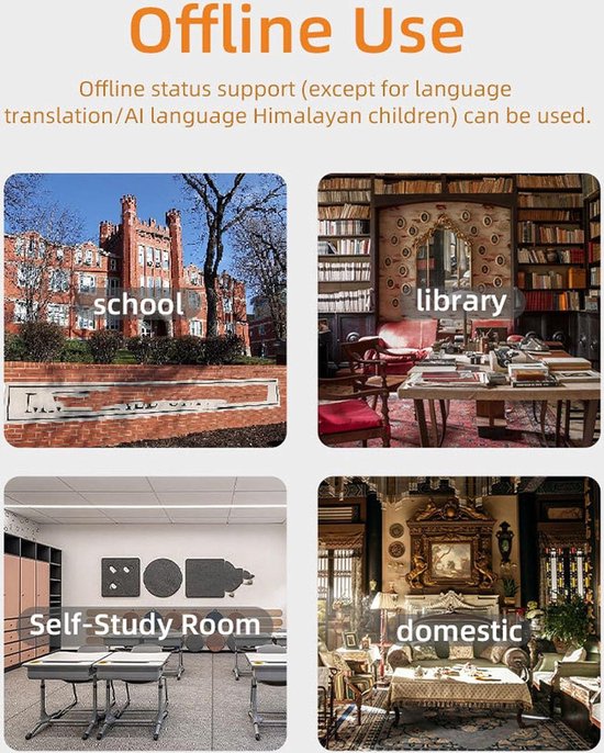 Scan Reader Pen Traducteur et Stylo de Lecture pour la Dyslexie Autisme