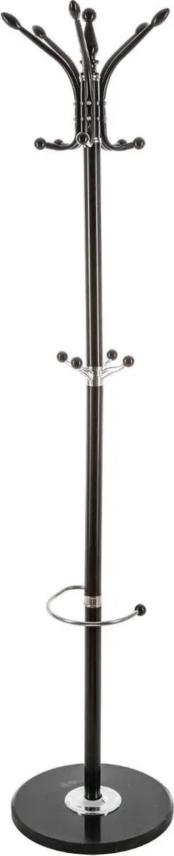 5Five® Kapstok metaal 176x38cm wit + marmer voet zwart
