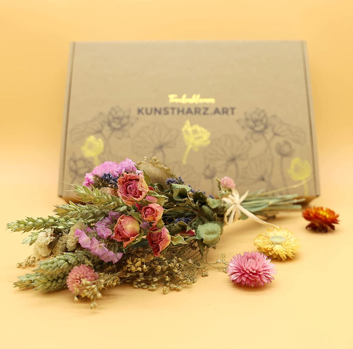 Droogbloemen in glas - Second Green