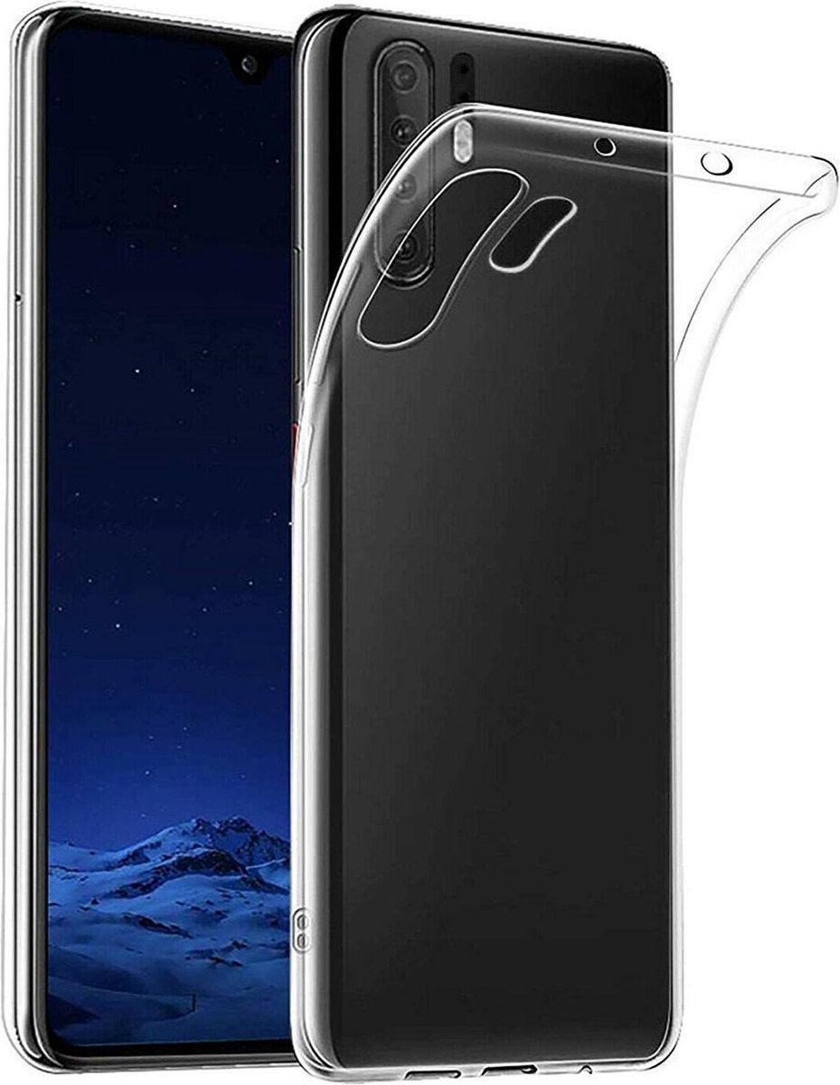 Pearlycase Transparant TPU Siliconen case hoesje Geschikt voor Huawei P30 Pro