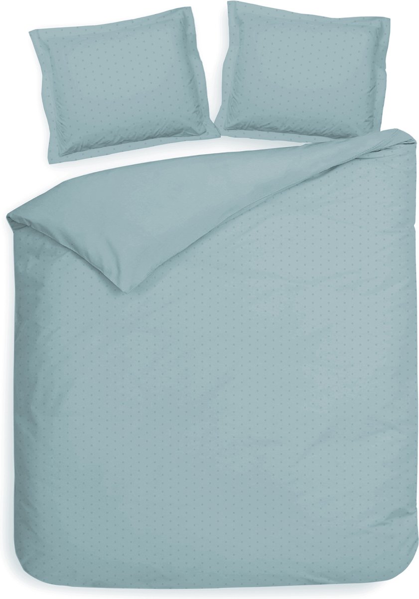 Heckettlane Sphere-Blue Dekbedovertrek Punto 240x200-220 cm + 2 slopen 60x70 cm, gemaakt van 100% Katoen-Satijn Blauw