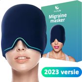 Migraine Muts – Hoofdpijn Masker – Nieuwste model – 900 Gram Gel voor Extra Lang Effect – Icepack – Warmte en koude therapie – Slaapmasker – Ontworpen tegen Migraine