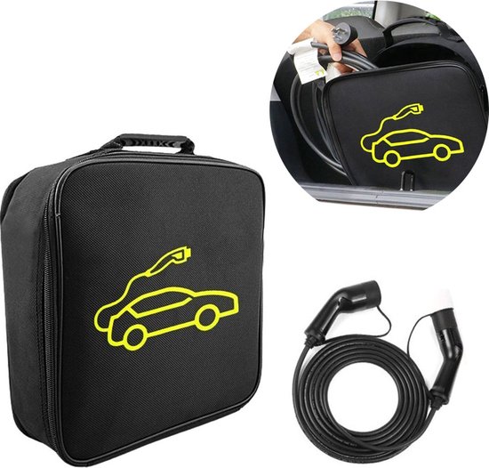 Sac de rangement pour câble de chargement de voiture, sac de