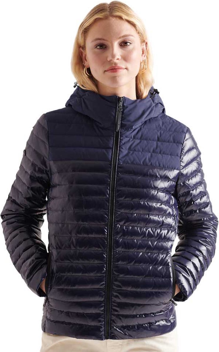 Superdry Studios Contrast Core Down Jas M Vrouw Marineblauw