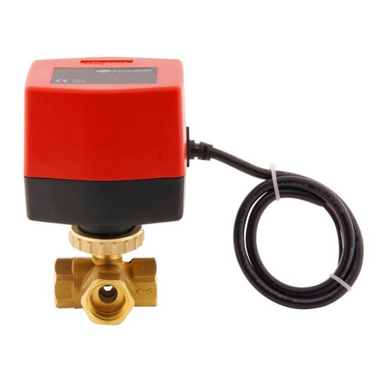 ABVM08PE/9AR-E2-MO - Kogelkraan elektrisch PVC G1' 24V