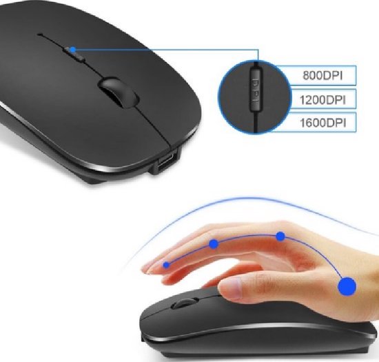 Souris Sans Fil 2.4G - Rechargeable - Souris Bluetooth Sans Fil