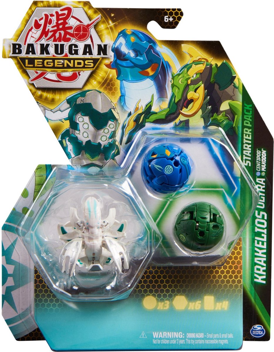 BAKUGAN LEGENDS 2023 - STARTER PACK SAISON 5 - 3 Billes Bakugan Ave