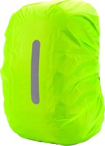 YONO Regenhoes Rugzak Waterdicht - Reflecterende Backpack Hoes - 20 tot 29 Liter - Fluoriserend - S