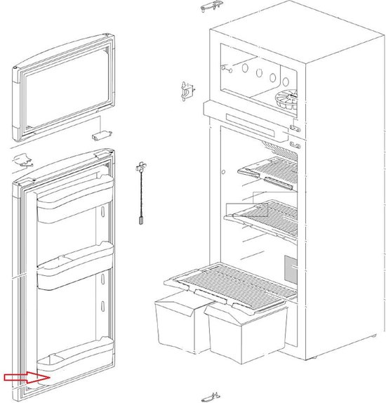 Thetford Deurbakje Onder N4150/N4175
