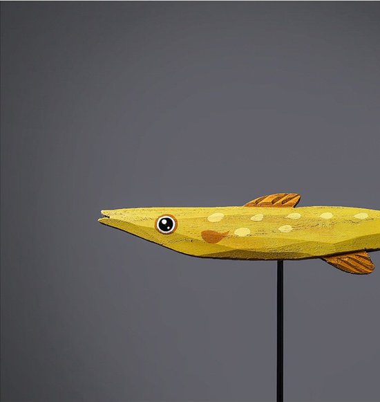 Nordic Design: Poisson en bois sur pied - Modèle 3