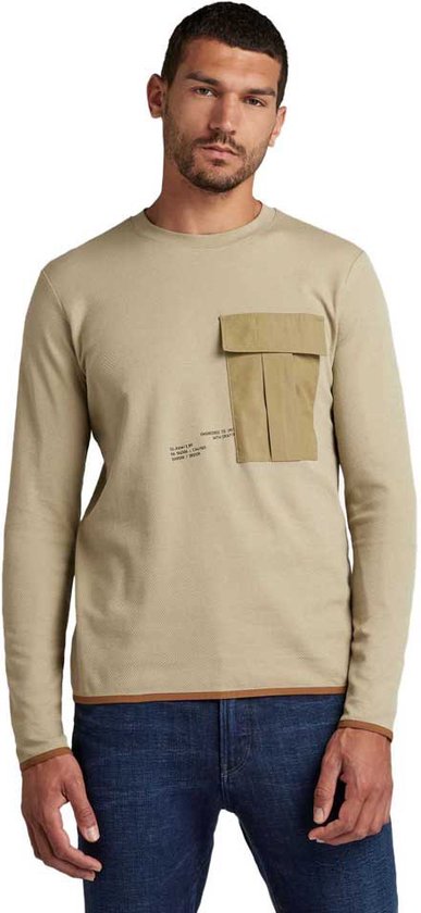 G-STAR T-shirt à manches longues avec poche inclinée Tweeter Hommes - Moss  Légère - XL | bol.com