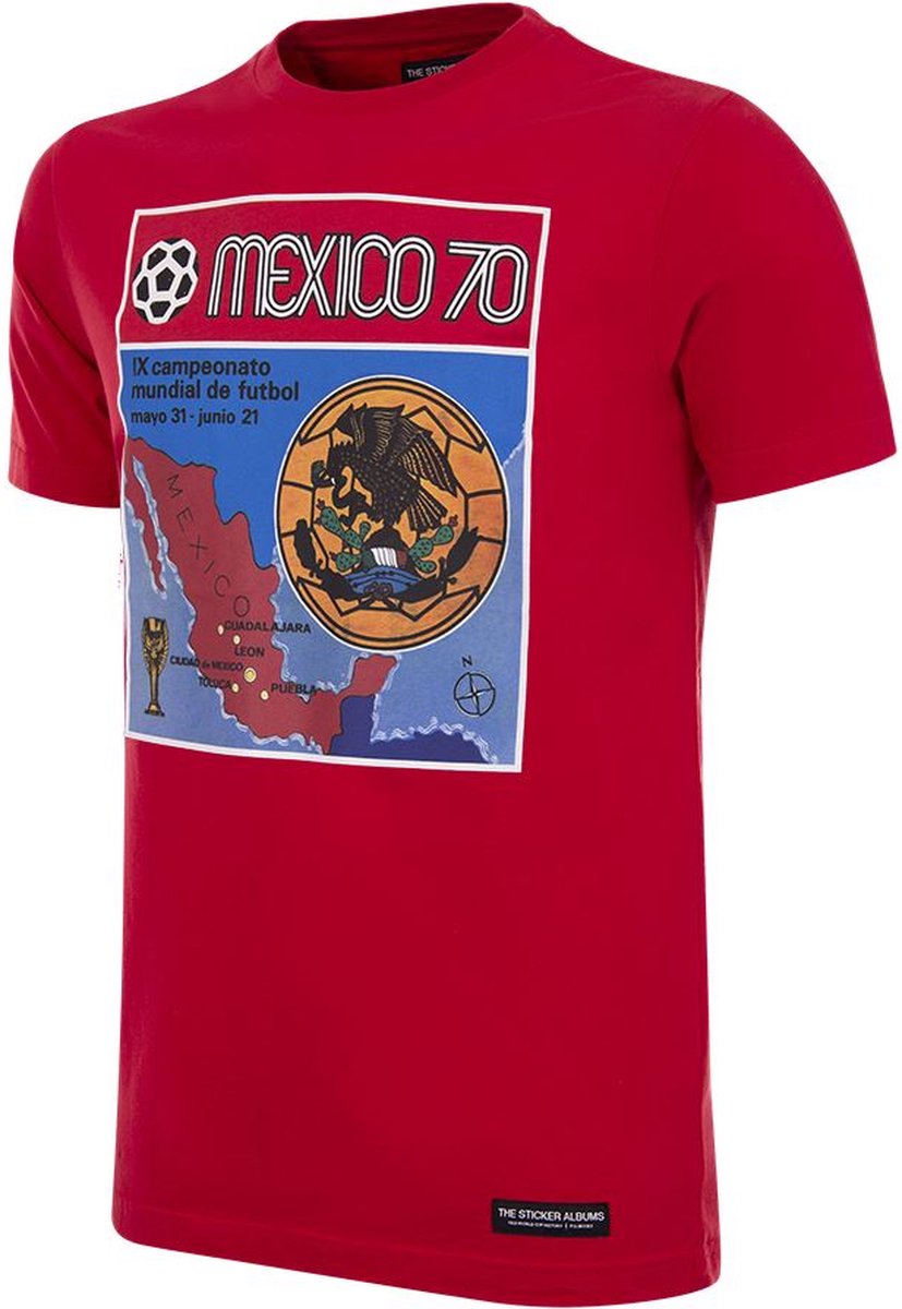 COPA - Panini FIFA Mexico 1970 World Cup T-shirt - L - Rood