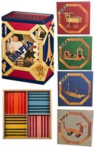 KAPLA Blank & Kleur + Voorbeeldboek Deel 1-4  - 200 + 100 Plankjes