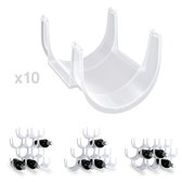 Modulair wijnrek 10 flessenopslag Stapelbare plastic module set
