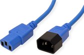 Câble d'alimentation, IEC 320 C14 - C13, bleu, 0,8 m