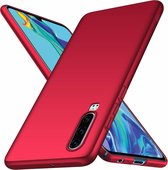Ultra thin Huawei P30 case - rood  + gratis glazen Screenprotector