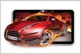 Fotobehang Car Flames | PANORAMIC - 250cm x 104cm | 130g/m2 Vlies