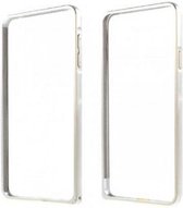Zilverkleurige bumper voor de Samsung S7 Edge met goud randje