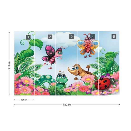 Jungle behang baby en kinderkamer - Waggel® en vriendjes